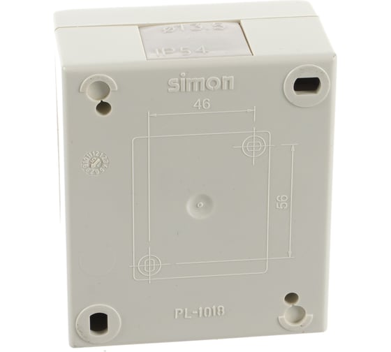Двухклавишный выключатель IP54, слоновая кость Simon 1594398-031