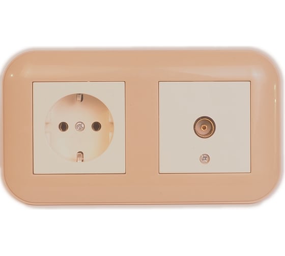 2-постовая рамка OVIVO Loft крафтовый 404-060006-226