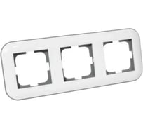 3-постовая рамка OVIVO Loft белый/черный 404-010008-227