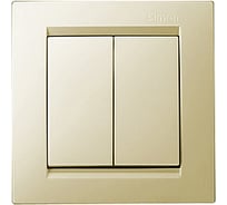 Двухклавишный выключатель, слоновая кость Simon 1590398-031