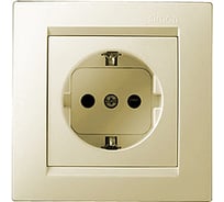 Розетка с заземлением, слоновая кость Simon 1590432-031