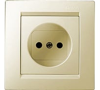 Розетка со шторками, слоновая кость Simon 1590444-031