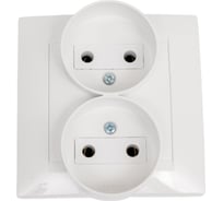 Двойная розетка Simon белая 1590457-030