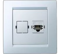 Телефонная розетка RJ-11, белая Simon 1590480-030