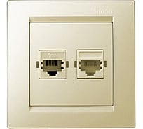 Розетка RJ-11/RJ-45, телефонная/компьютерная, слоновая кость Simon 1590590-031