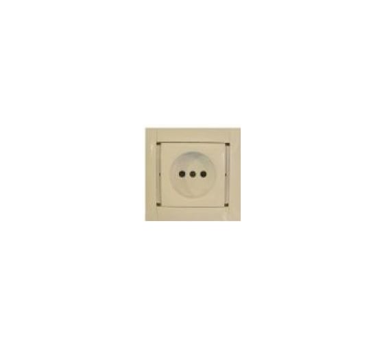 Розетка с защитными шторками, слоновая кость Simon 34444-31