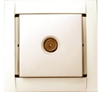 Проходная телевизионная розетка, шампань Simon 34476-34