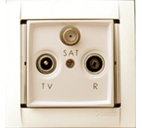 Оконечная розетка R-TV-SAT, шампань Simon 34498-34