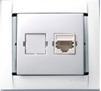 Компьютерная розетка под коннектор RJ-45 синяя Simon 34598-64