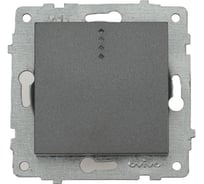1-клавишный выключатель OVIVO Loft с индикацией дымчатый 600-000211-201