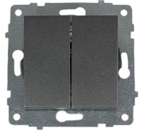 2-клавишный выключатель OVIVO Loft дымчатый 600-000211-202