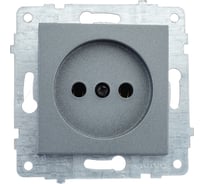 Розетка OVIVO 1 пост Loft без заземления дымчатый 600-000311-215
