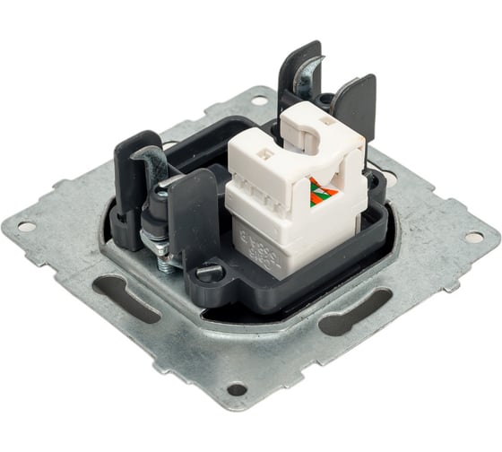 Компьютерная розетка OVIVO 1 пост Loft CAT6 дымчатый 600-000311-229