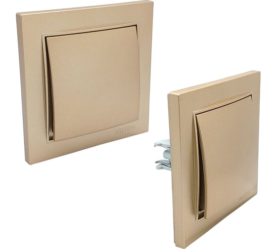1-местная рамка Nilson THOR Metallic, золото 27150091