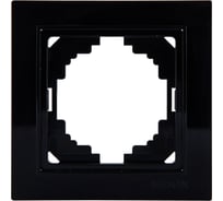 1-местная рамка Nilson THOR Metallic, черный глянец 27220091