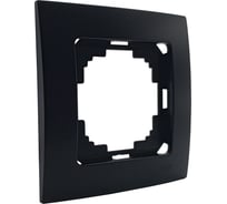 1-местная рамка Nilson TOURAN metallic, матовый черный, 24380091