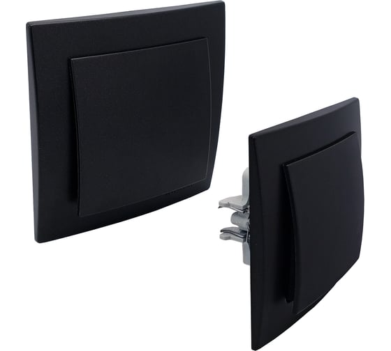 1-местная рамка Nilson TOURAN metallic, матовый черный, 24380091