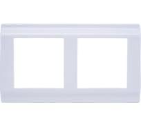 2-местная рамка Nilson advantage белый, 20110092