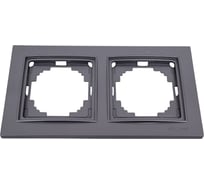 2-местная рамка Nilson THOR Metallic, антрацит 27160092