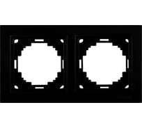 2-местная рамка Nilson THOR Metallic, черный глянец 27220092