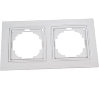 2-местная рамка Nilson THOR, белый 27110092