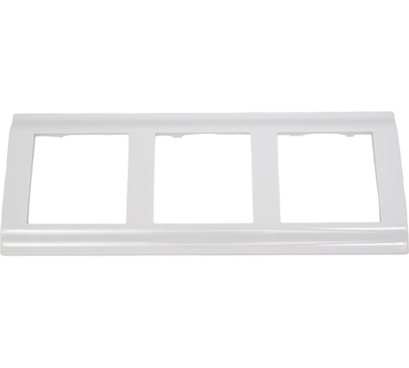 3-местная рамка Nilson advantage белый, 20110093