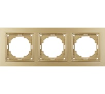 3-местная рамка Nilson THOR Metallic, золото 27150093