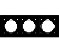 3-местная рамка Nilson THOR Metallic, черный глянец 27220093