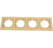 4-местная рамка Nilson THOR Metallic, золото 27150094