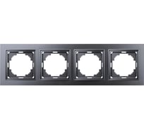 4-местная рамка Nilson THOR Metallic, антрацит 27160094