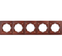 5-местная рамка Nilson TOURAN WOOD, черешня 24260095