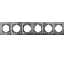 6-местная рамка Nilson TOURAN metallic, антрацит 24160096