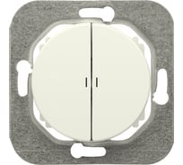 Механизм 2-клавишного выключателя Bylectrica СУ, с подсветкой серия ПРОВАНС С510-3308 бежевый