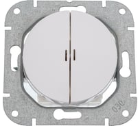 Механизм 2-клавишного выключателя Bylectrica СУ, с подсветкой серия ПРОВАНС, С510-3308