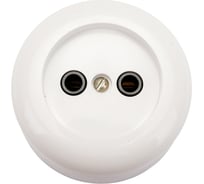 Розетка ООО Ливны-Электро РА 10-007 круглая, пластик АБС РА 6715