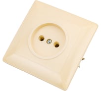 Розетка ООО Ливны-Электро РС 10-008, слоновая кость РСф 821