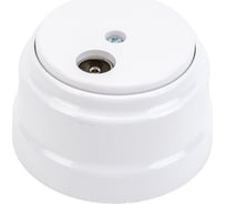 Розетка TV Bylectrica ОУ, серия РЕТРО, белый, ТР-5241