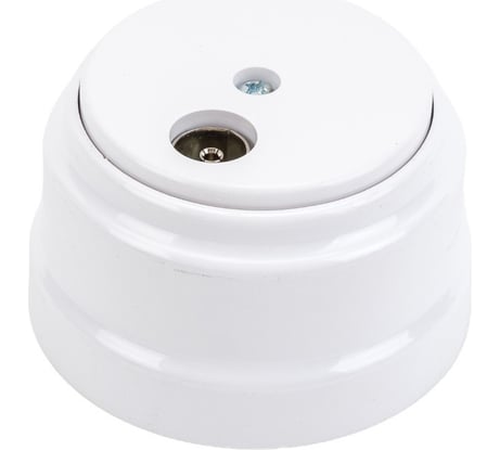 Розетка TV Bylectrica ОУ, серия РЕТРО, белый, ТР-5241