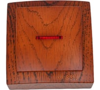 1-клавишный выключатель Nilson ОУ с подсветкой, Themis, дуб 26251002