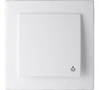 1-клавишный выключатель Nilson СУ Кнопка, TOURAN-ALEGRA-THOR, белый 24111005