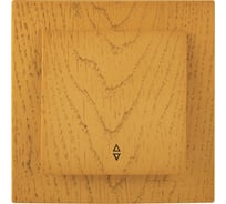 1-клавишный проходной выключатель Nilson СУ, TOURAN WOOD, дуб 24251007