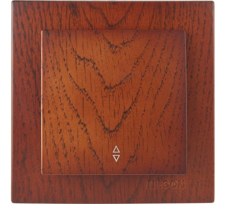 1-клавишный проходной выключатель Nilson СУ, TOURAN WOOD, черешня 24261007