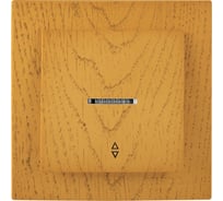 1-клавишный проходной выключатель Nilson СУ с подсветкой, TOURAN WOOD, дуб 24251008