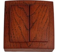 2-клавишный выключатель Nilson ОУ, Themis, черешня 26261003