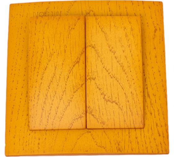 2-клавишный выключатель Nilson СУ, TOURAN WOOD, дуб 24251003