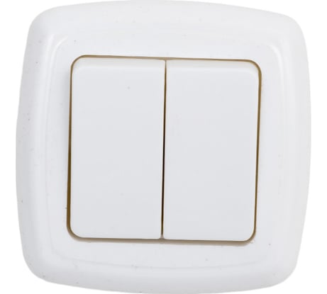 Двухклавишный выключатель ООО Ливны-Электро скрытой установки С2-006 УХЛ 4 белый ВСП 16