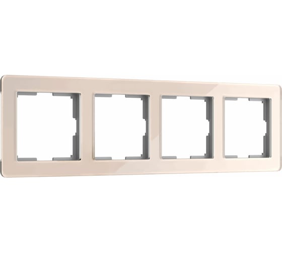 Рамка на 4 поста WERKEL Acrylic айвори a062134