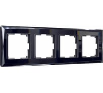 Рамка на 4 поста WERKEL черный a051445
