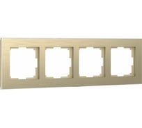 Рамка на 4 поста WERKEL шампань a052315