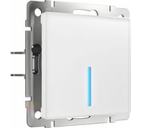 Сенсорный одноклавишный выключатель WERKEL с подсветкой 1000 Вт белый a057676